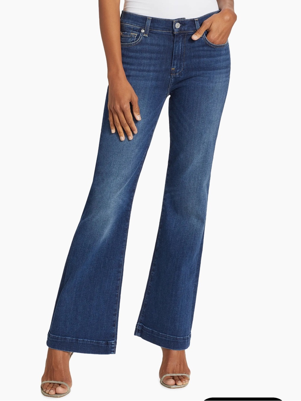 7 for All Mankind DOJO Classic Mid-Blue Flared Women's Jeans